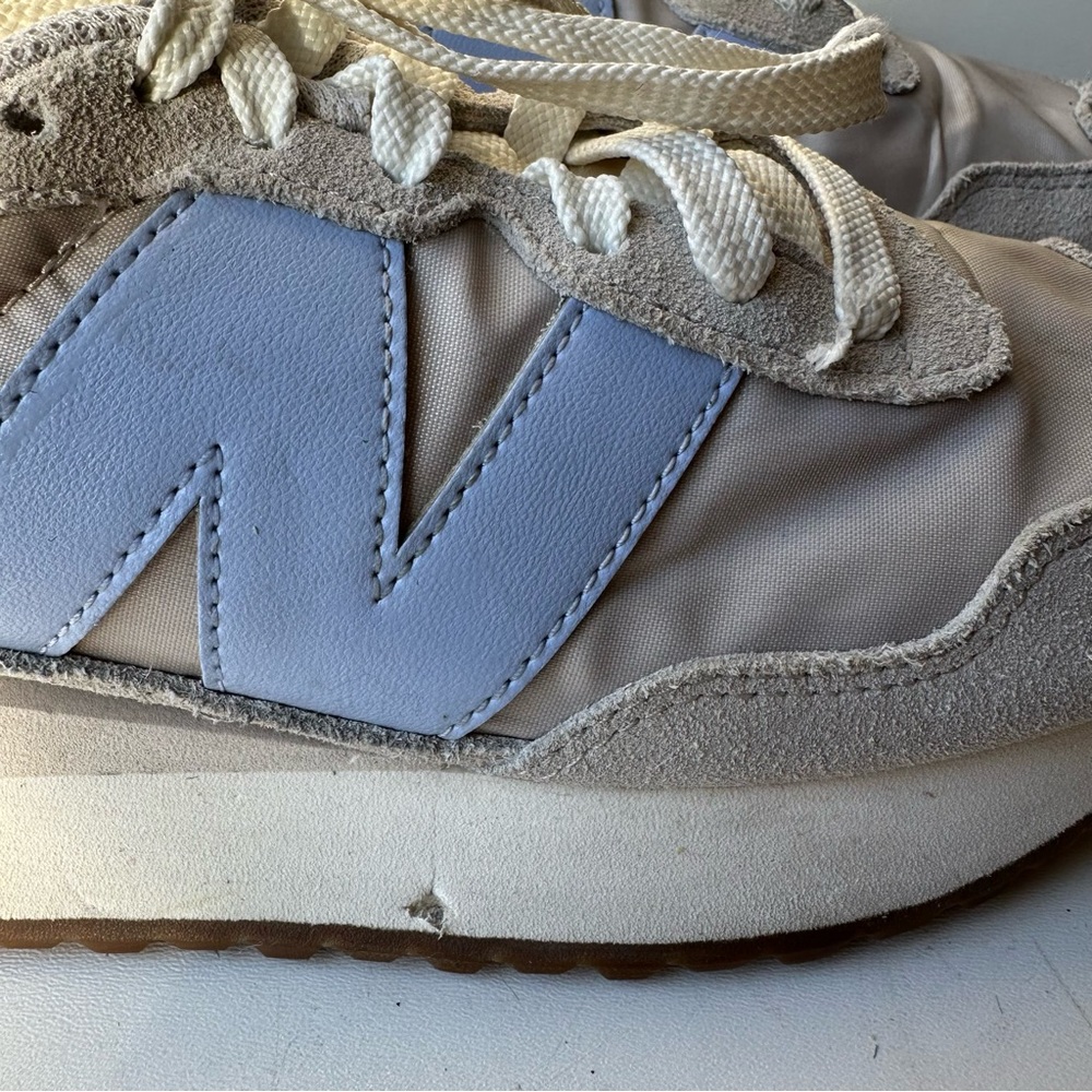 New Balance 237 Grey Light Blue Gum Sole Women's Sneakers Size 7.5 MS237B - Picture 5 of 8